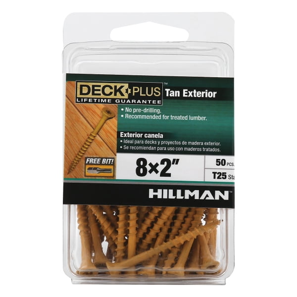 Deck Plus No. 8 X 2 in. L Tan Star Flat Head Exterior Deck Screws 50 pk