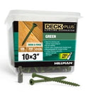 Deck Plus No. 10 X 3 in. L Green Star Flat Head Exterior Deck Screws 5 lb