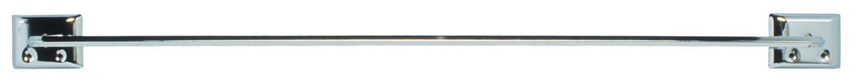 DECKO Diamond Chrome Silver Towel Bar 24 in. L Steel