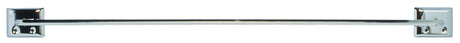 DECKO Diamond Chrome Silver Towel Bar 24 in. L Steel