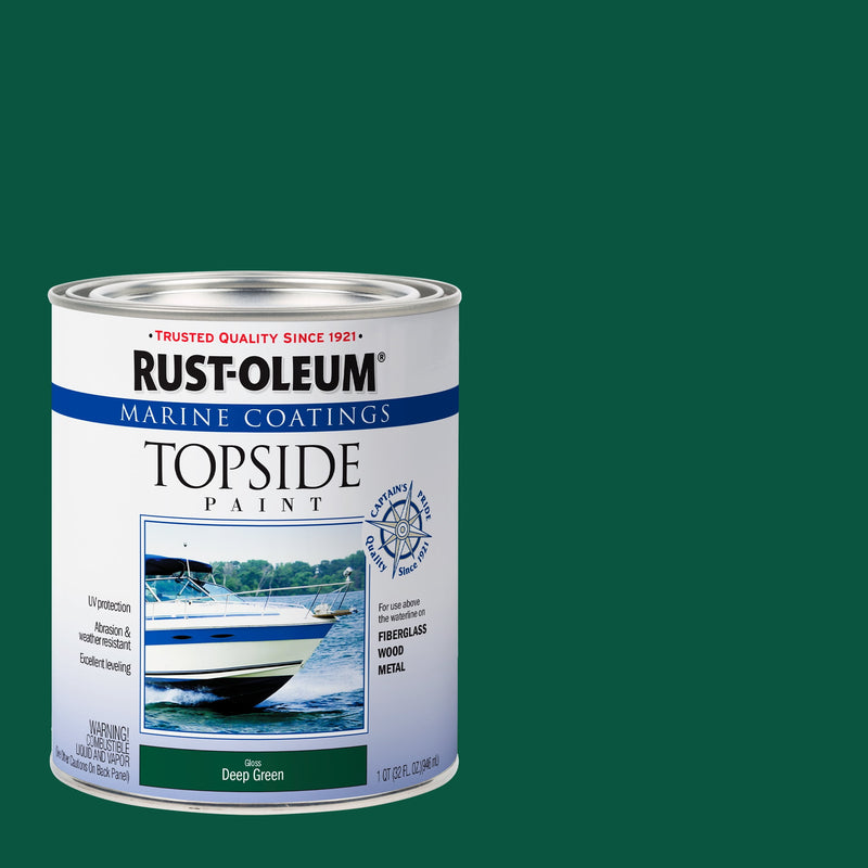 Rust-Oleum Marine Coatings Outdoor Gloss Deep Green Marine Topside Paint 1 qt