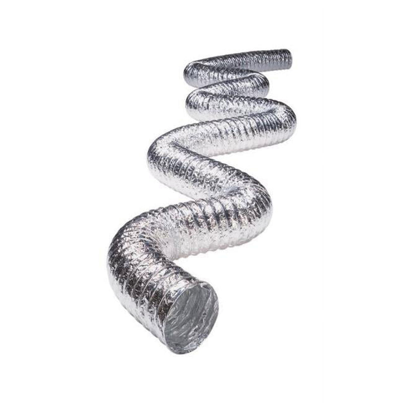 Deflect-O 240 in. L X 6 in. D Silver/White Aluminum Vent Hose