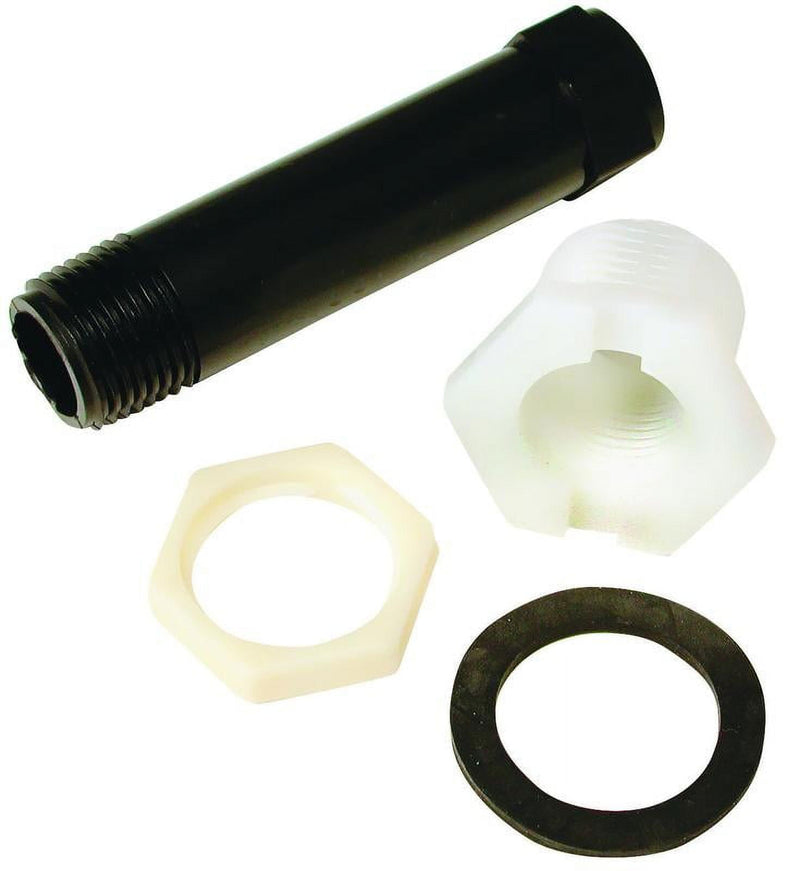 Dial 1-1/4 in. H X 4-3/4 in. W Black Nylon Drain and Pipe Kit