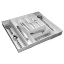 Dial Industries 2.25 in. H X 12.87 in. W X 18 in. D Plastic Adjustable Cutlery Tray
