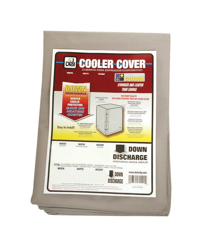 Dial 34 in. H X 28 in. W Gray Polyester Evaporative Cooler Cover