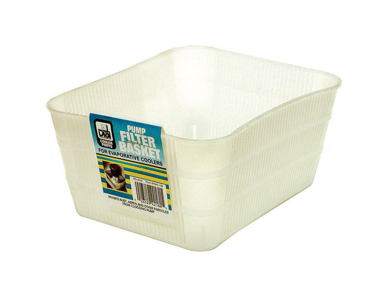 Dial 3-1/2 in. H X 6 in. W White Polyethylene Basket