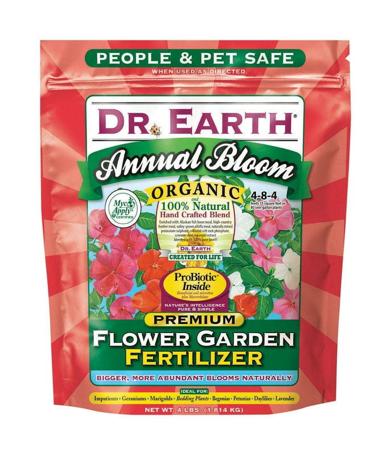 Dr. Earth Annual Bloom Organic Granules Marigold, Daylilies Plant Food 4 lb