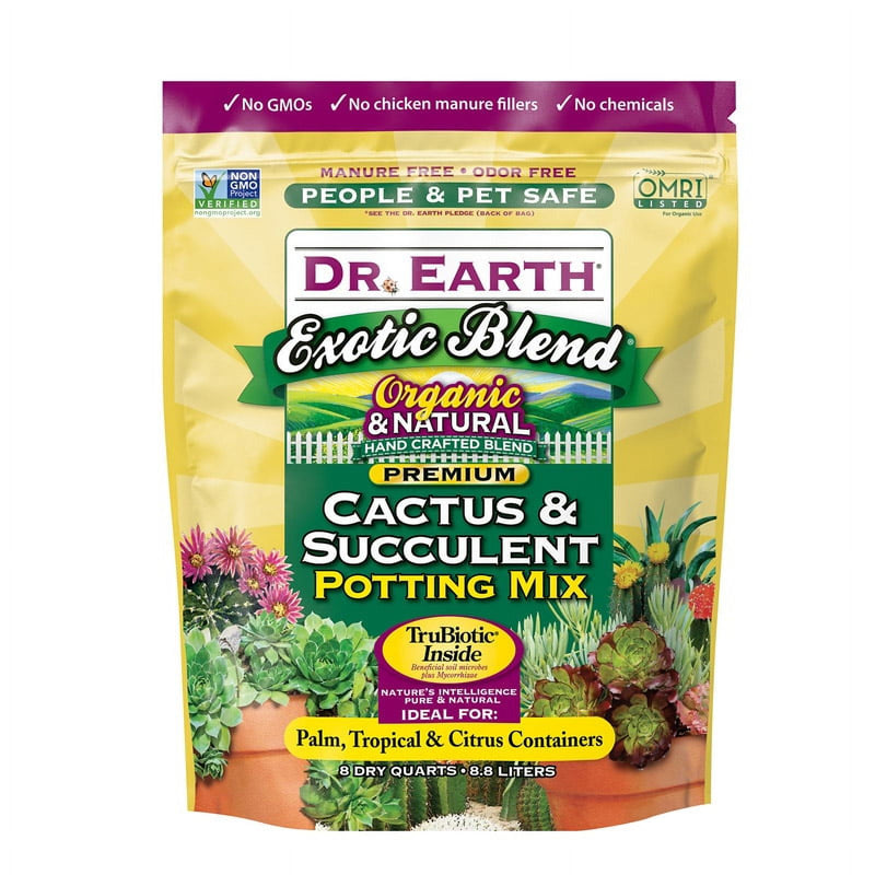 Dr. Earth Exotic Blend Organic Cacti and Succulent Potting Mix 8 qt