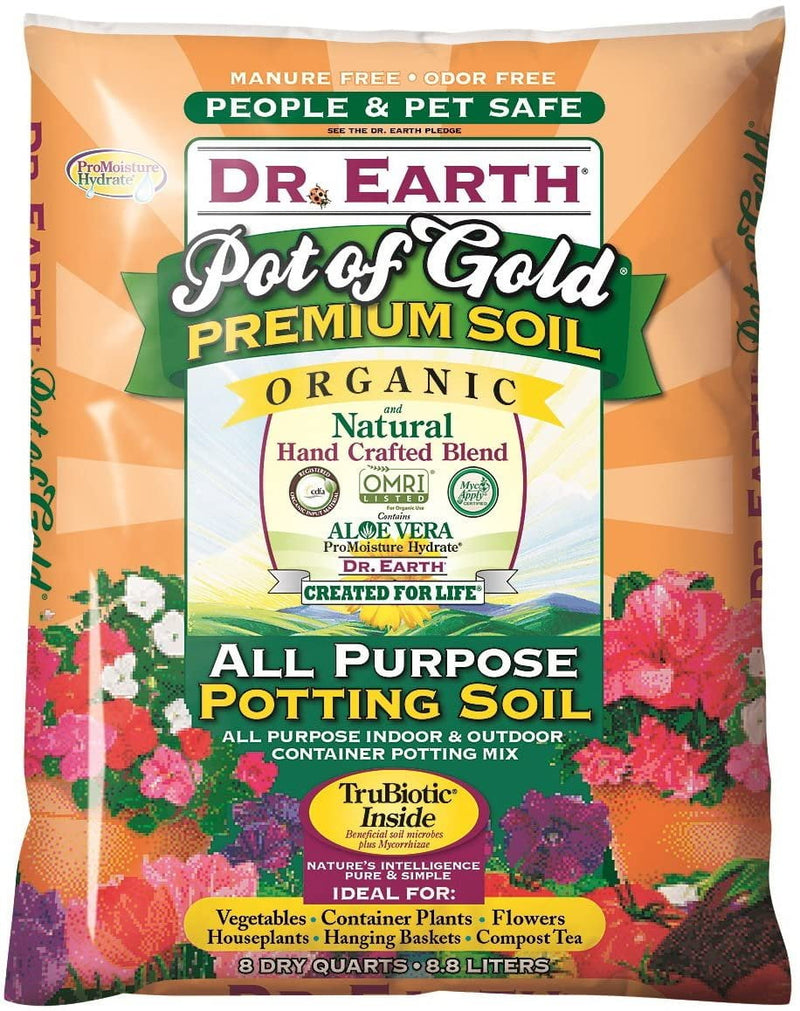 Dr. Earth Pot of Gold Organic All Purpose Potting Soil 8 qt