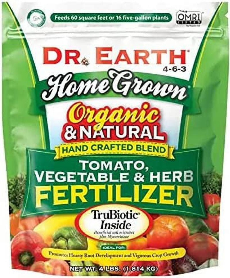 Dr. Earth Home Grown Organic Granules Tomatoes Plant Food 4 lb