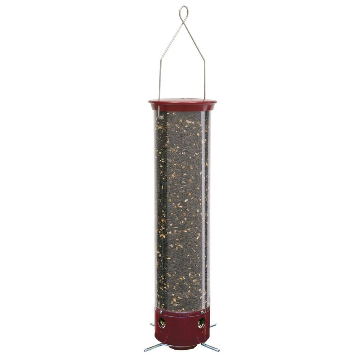 Droll Yankees Dipper Wild Bird 5 lb Polycarbonate Tube Bird Feeder 4 ports