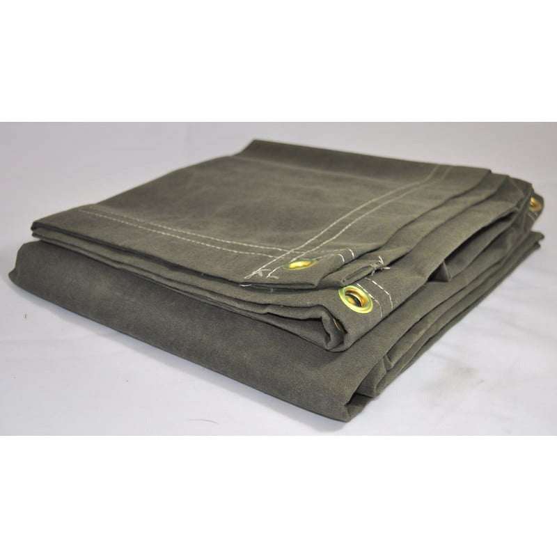 Foremost Dry Top 12 ft. W X 16 ft. L Heavy Duty Canvas Tarp Olive