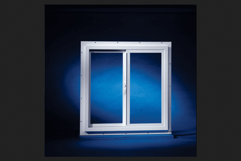 Duo-Corp Agriclass Double Slide White Glass/Vinyl Window 23.5 in. H X 2.25 in. W X 23.5 in. L 1 pk