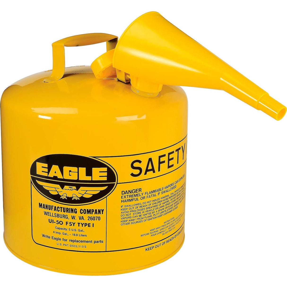 Eagle Steel Safety Diesel Can 5 gal