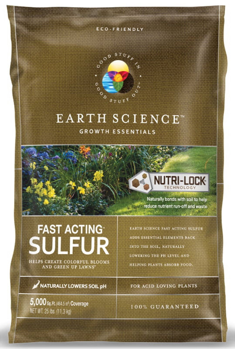 Earth Science Soil Sulphur 5000 sq ft 25 lb