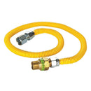 Eastman 1/2 in. MIP X 1/2 in. D FIP 36 in. Stainless Steel Gas Connector