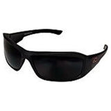 Edge Eyewear Brazeau Anti-Fog Safety Glasses Smoke Lens Black Frame 1 pk