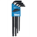 Eklind Ball-Hex-L Metric Long Arm Ball End Hex L-Key Set 9 pc