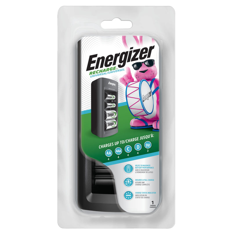 Energizer Recharge 4 Battery Black Universal Battery Charger