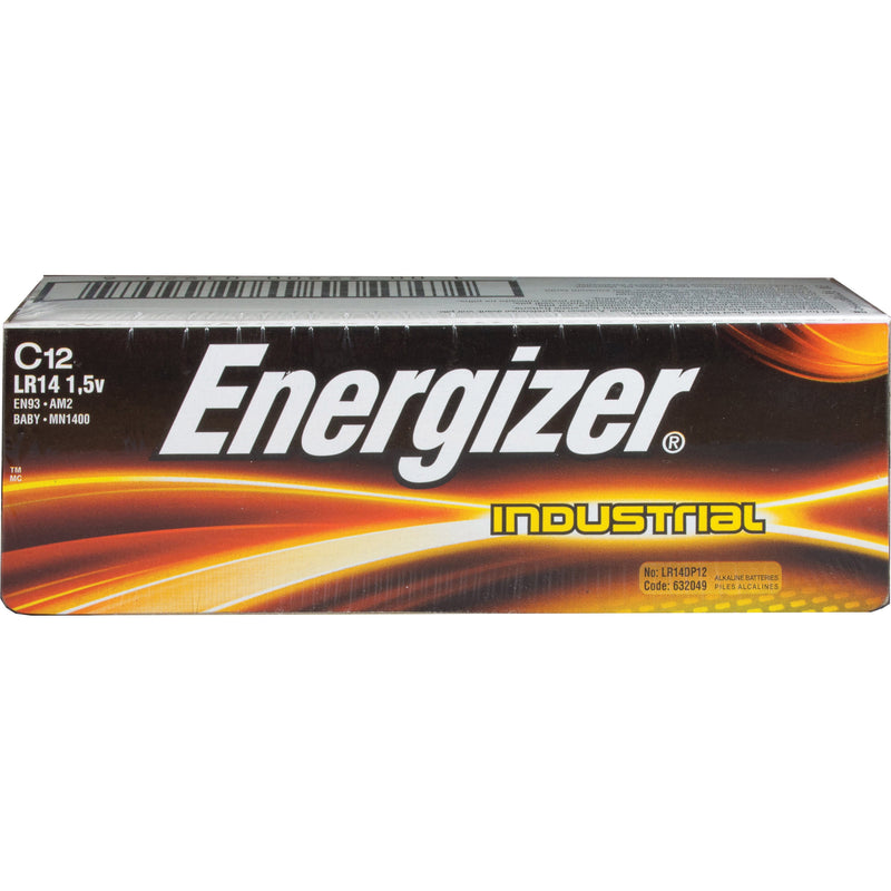 Energizer Industrial C Alkaline Batteries 12 pk Boxed