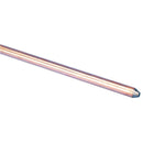 Erico 3/8 in. Copper-Bonded Steel Ground Rod 1 pk