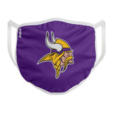 FOCO Household Multi-Purpose Minnesota Vikings Face Mask Multicolored 1 pk