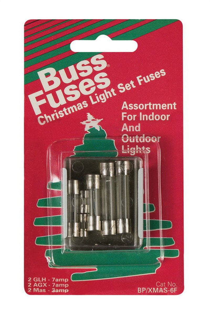 Bussmann 3 & 7 amps Christmas Fuse 6 pk