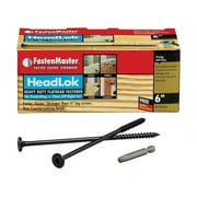 FastenMaster HeadLok 6 in. L Black Spider Flat Head Deck Screws 50 pk