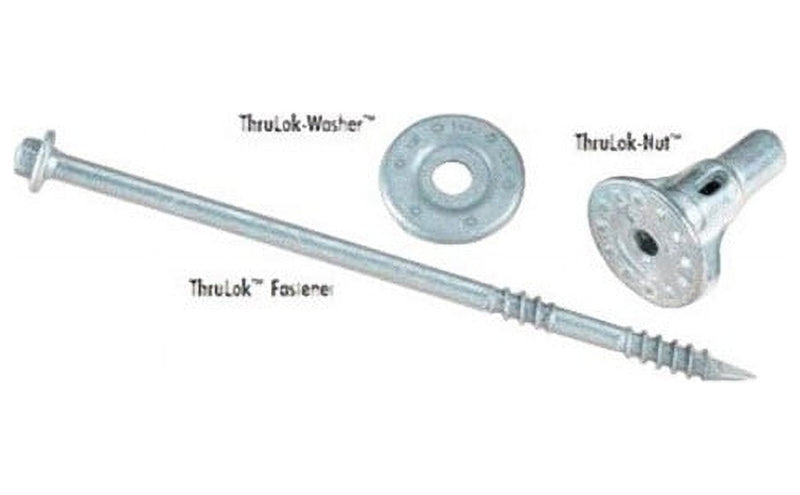 FastenMaster ThruLok No. 14 X 6.25 in. L Hex Galvanized Wood Screws 24 pk