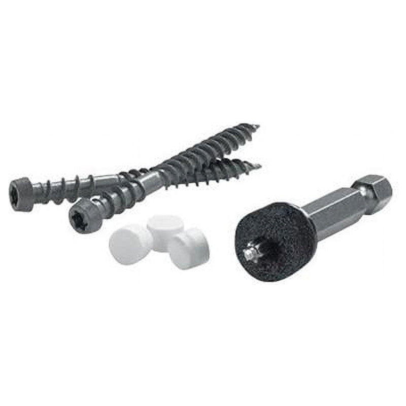 FastenMaster Cortex 2-3/4 in. L Square Trim Head Deck Screws and Plugs Kit 1 pk