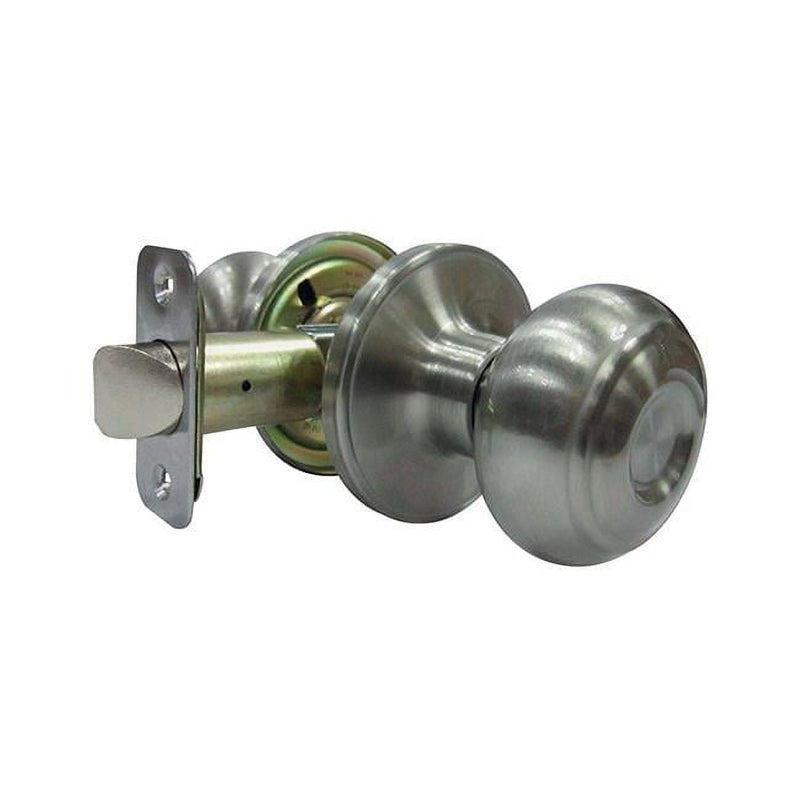 Faultless Fancy Mushroom Satin Nickel Passage Door Knob Right Handed