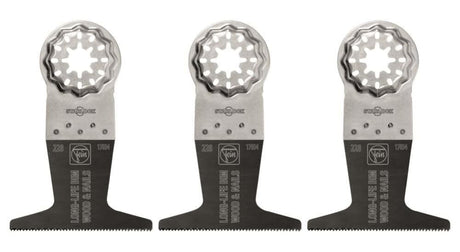 Fein Star Lock 2 in. L X 2.5 in. W Bi-Metal E-Cut Long-Life Saw Blade 3 each