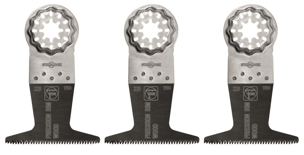 Fein Star Lock 2 in. L X 2.5 in. W Bi-Metal E-Cut Precision Saw Blade 3 pk