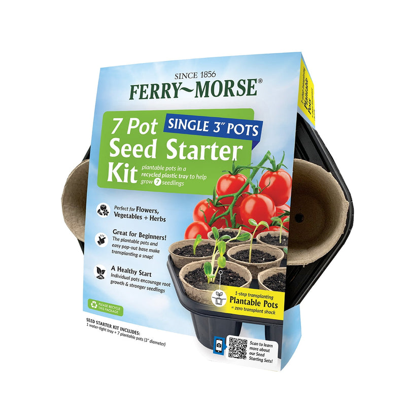 Ferry-Morse 7 Cells 3.5 in. H X 3.3 in. W X 3.3 in. L Seed Starting Kit 1 pk