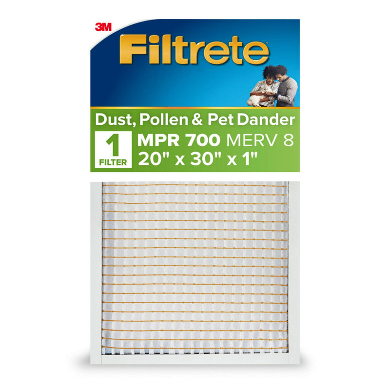 Filtrete 20 in. W X 30 in. H X 1 in. D Fiberglass 8 MERV Pleated Air Filter 1 pk