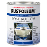 Rust-Oleum Marine Coatings Outdoor Flat Blue Epoxy Antifouling Paint 1 qt