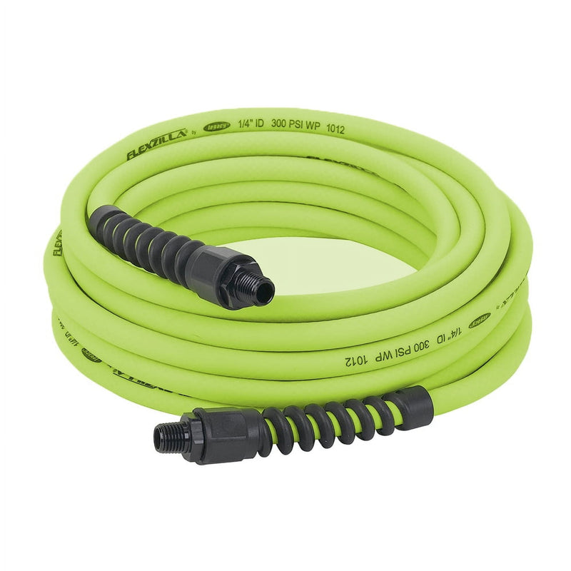 Flexzilla Pro 25 ft. L X 1/4 in. D Hybrid Polymer Air Hose 300 psi Zilla Green