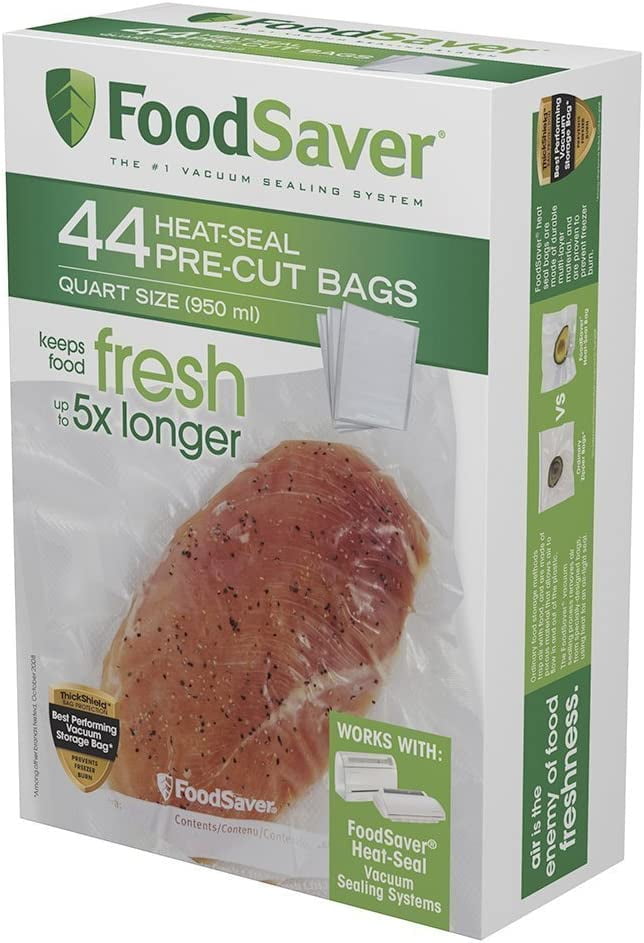 FoodSaver 1 qt Clear Vacuum Freezer Bags 44 pk