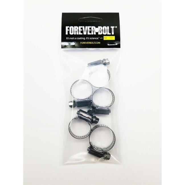 FOREVERBOLT 1/2 in to 29/32 in. SAE 8 Black Hose Clamp Stainless Steel Band