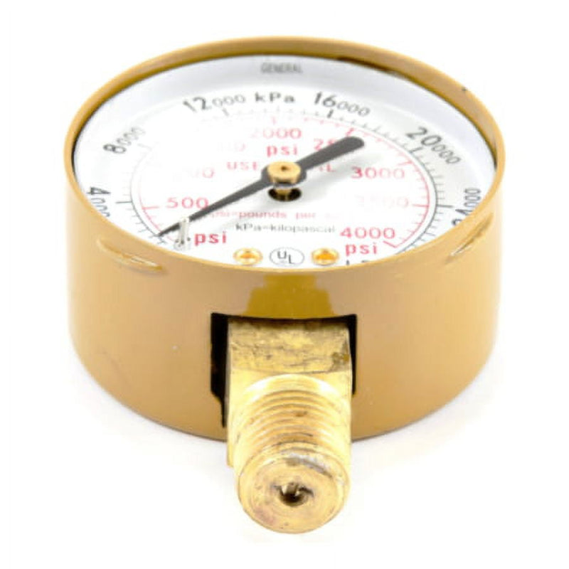 Forney 5.75 in. L X 3.88 in. W Oxygen Gauge Brass 1 pk