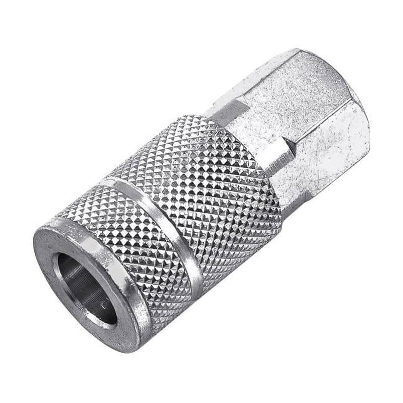 Forney Steel Air Coupler 3/8 in. Female X 1/4 in. 1 pc