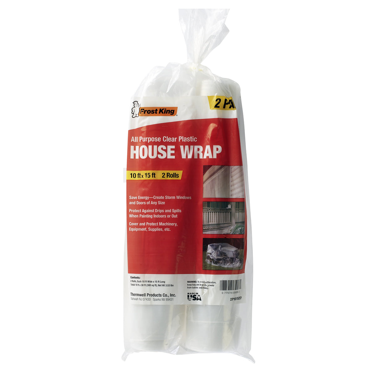 Frost King 10 ft. W X 15 ft. L X 2.7 mil 4 lb Plastic Surface Protector 2 pk