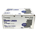 Frost King 55 gal Drum Liners Twist Tie 15 pk 3 mil