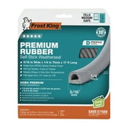 Frost King Gray EPDM Rubber Foam Weather Seal For Doors and Windows 17 ft. L X 0.25 in.