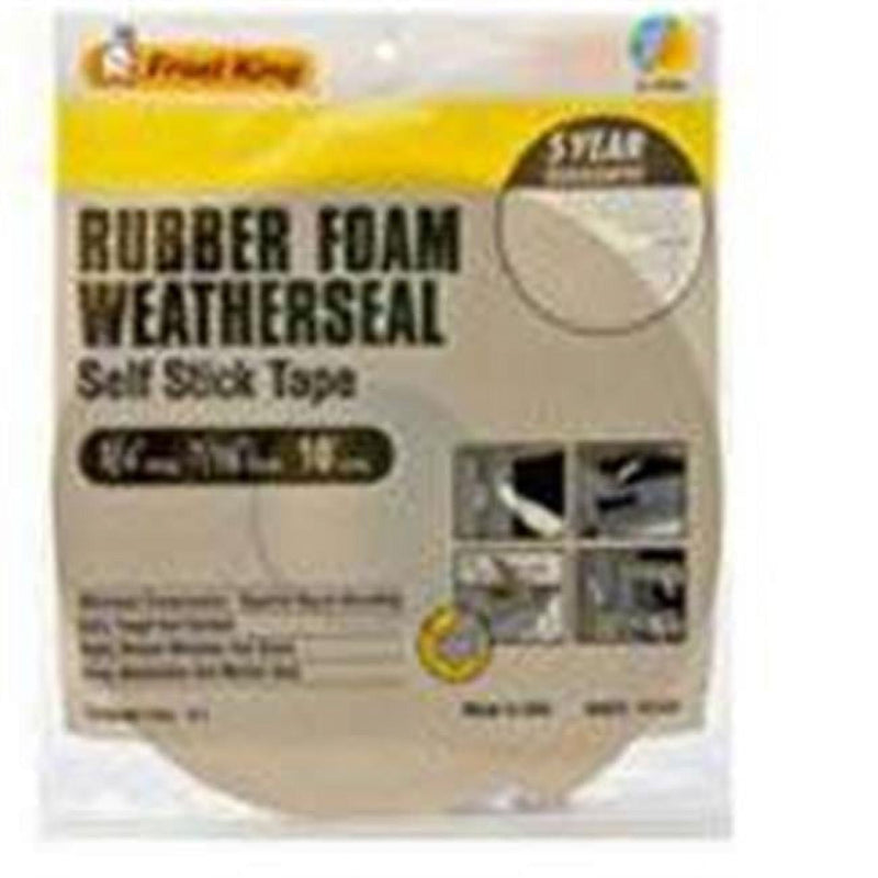 Frost King White Rubber Foam Weather Seal For Doors and Windows 10 ft. L X 0.44 in.