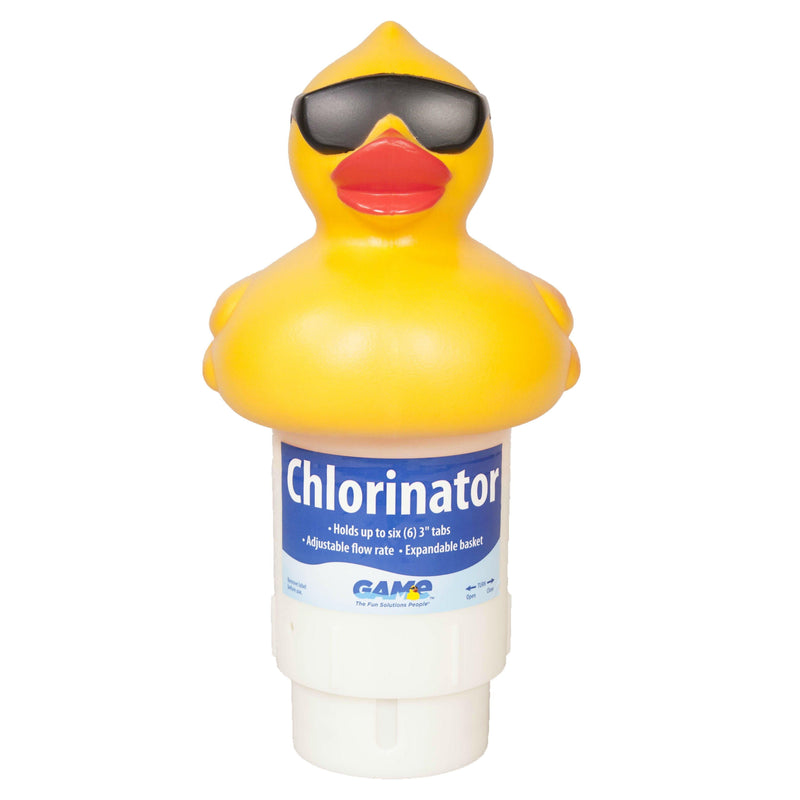 Game Derby Duck Floating Pool Chlorinator 3 in. H