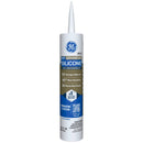 GE Advanced White Silicone 2 Window and Door Caulk Sealant 10.1 oz