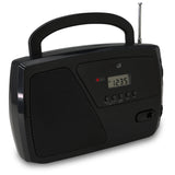 GPX Black AM/FM Clock Radio Digital Plug-In