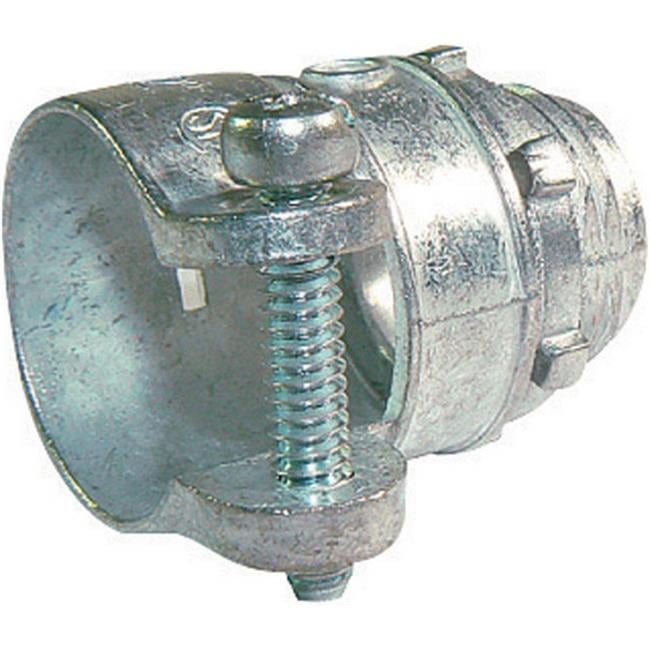 Sigma Engineered Solutions 1/2 in. D Die-Cast Zinc Squeeze Connector For AC, MC or FMC/RWFMC 1 pk