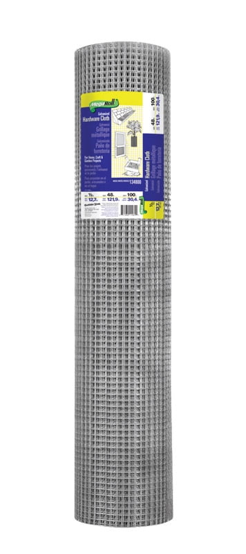 Garden Craft 48 in. H X 100 ft. L Galvanized Steel Hardware Cloth 1/2 in.